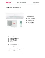 Предварительный просмотр 4 страницы Haier HSU-12HSA03 Service Manual