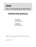 Preview for 1 page of Haier (HSU-14RB03/R2) Operation Manual