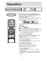 Preview for 17 page of Haier HSU-22CVY03 - annexe 1 Operation Manual