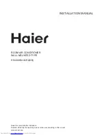 Haier HSU-30HEA03/R2(DB) Installation Manual предпросмотр