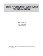 Haier HSU09XC7 HSU09XC7-G Operation Manual preview