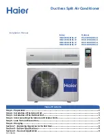 Haier HSU12VHGDB-G Installation Manual preview