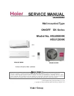 Preview for 1 page of Haier HSU12XHK Service Manual