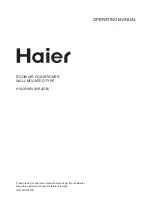 Preview for 1 page of Haier HSU30HEA03/R2 Operating Manual