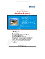 Предварительный просмотр 1 страницы Haier HT-2599 Service Manual