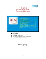 Предварительный просмотр 1 страницы Haier HT-3768 Service Manual