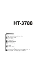 Предварительный просмотр 1 страницы Haier HT-3788 Manual