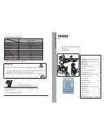 Haier HT1600TXVE Operation Manual preview