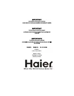 Предварительный просмотр 38 страницы Haier HTAF21C User Manual