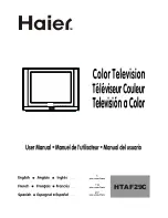 Preview for 1 page of Haier HTAF29C User Manual