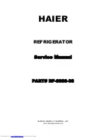 Предварительный просмотр 1 страницы Haier HTE21W Service Manual