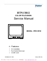 Preview for 1 page of Haier HTN13R12 Service Manual