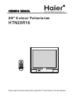 Haier HTN20R16 Owner'S Manual preview