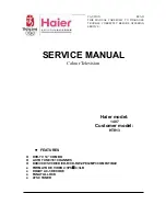 Haier HTR13 - 13" CRT TV Service Manual preview