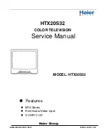 Preview for 1 page of Haier HTX20S32 Service Manual