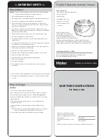 Haier HU380S Instructions предпросмотр