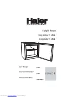 Preview for 1 page of Haier HUM013EA - 1.3 cu. Ft. Capacity Upright Freezer User Manual