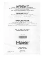 Preview for 27 page of Haier HUM046EC User Manual