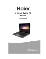 Preview for 1 page of Haier HV102 Quick Start Manual