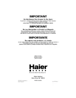 Предварительный просмотр 40 страницы Haier HVD060E-4S User Manual