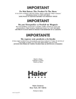 Preview for 44 page of Haier HVR035 User Manual