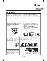 Preview for 15 page of Haier HVS1000 Operation Manual