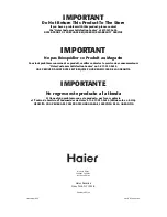 Preview for 12 page of Haier HVW12A - 04-05 User Manual