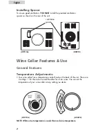 Предварительный просмотр 8 страницы Haier HVW12ABB - Thermal Electric Wine Tower User Manual