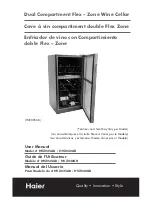 Haier HVZ035ABS - Capacity Extra Large Wine Cellar User Manual preview