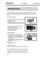 Preview for 5 page of Haier HW-24CE03 Operation Manual