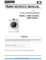 Preview for 1 page of Haier HW60-10266A Service Manual