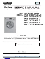 Haier HWD-C1000TXVE ME Service Manual preview