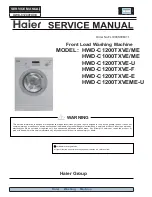 Preview for 1 page of Haier HWD-C1200TXVE ME Service Manual