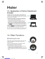 Preview for 21 page of Haier HWD1406 Instruction Manual