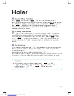 Preview for 23 page of Haier HWD1406 Instruction Manual