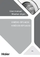 Предварительный просмотр 1 страницы Haier HWD90-BP14636 User Manual