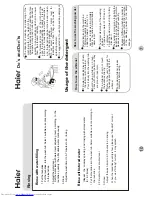 Preview for 9 page of Haier HWM105-0626S User Manual