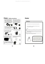 Preview for 4 page of Haier HWM110VA User Manual