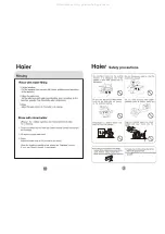 Preview for 5 page of Haier HWM110VA User Manual