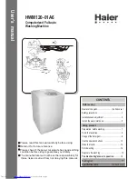 Haier HWM120-01A6 User Manual preview