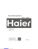 Preview for 1 page of Haier HWM130-0713S User Manual