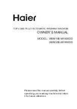 Preview for 1 page of Haier HWM180-M1990DD Owner'S Manual