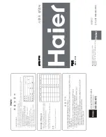 Haier HWM33-200E User Manual preview