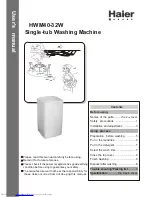 Preview for 1 page of Haier HWM40-32W User Manual