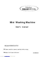 Preview for 1 page of Haier HWM50-0701 User Manual