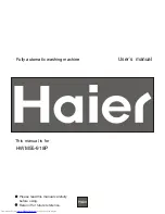 Preview for 1 page of Haier HWM55-918P User Manual