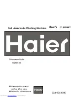 Preview for 1 page of Haier HWM58-020 User Manual