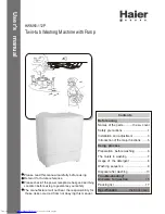 Preview for 1 page of Haier HWM60-112P User Manual