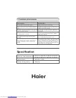 Preview for 16 page of Haier HWM60-918NZP User Manual