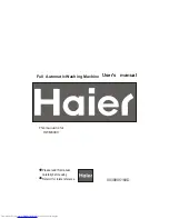 Preview for 1 page of Haier HWM6000 User Manual